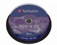 dvd+r dl verbatim 8,5 gb 10 uds.